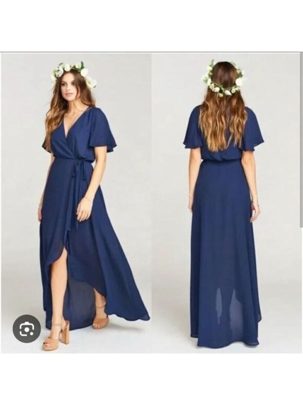 NWOT Show Me Your Mumu Sophia Wrap Dress Rich Navy Women Wrap Dress Small